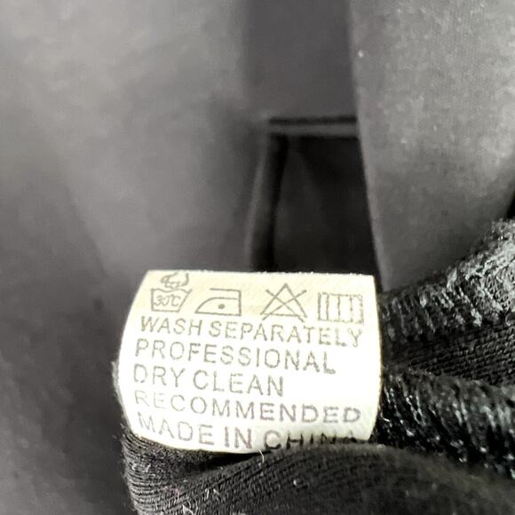 Marigold Shadows Black Funnel Neck Pullover Sweatshirt Top Long Sleeve Pocket - Picture 8 of 8